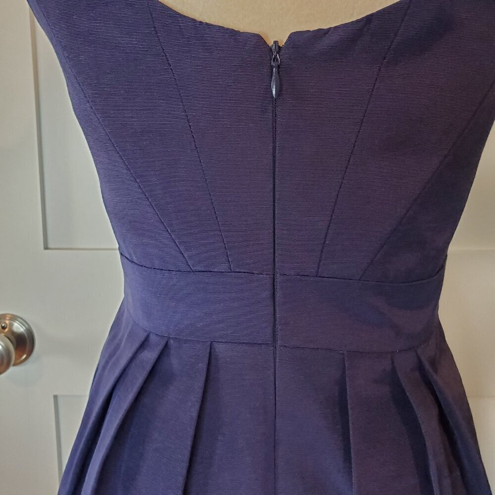 SHOSHANNA Mini Cocktail Dress Sleeveless Royal Blue Made in USA - Picture 6 of 9
